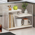 1pc 3-tier Acrylic Desktop Storage Rack with A Modern Ripple Design, Cup Holder, Display Stand, Desktop Organizer Suitable for Kitchen, Office, Living Room, Or Display Room -a Sturdy & Elegant Open Display Shelf, Utility Racks