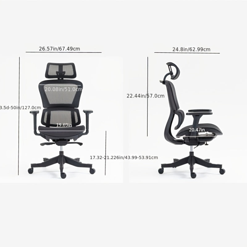Ergonomic Adjustable Gaming Chair | Breathable Mesh Design, High Back Support, Comfortable Long Sitting Seating for Gaming, Office Work, and Relaxing | Modern Cool Style, Swivel Task Chair Enhances Comfort Efficiency and Home Setup