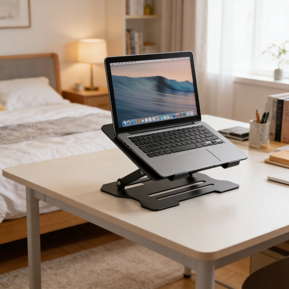 Adjustable Laptop Stand - Easy to Adjust Height, Tablet Stand, All Metal Desktop Stand, Multifunctional Universal Lifting Folding Phone Stand, Ergonomic Design, Ultra-Portable And Foldable - Universal