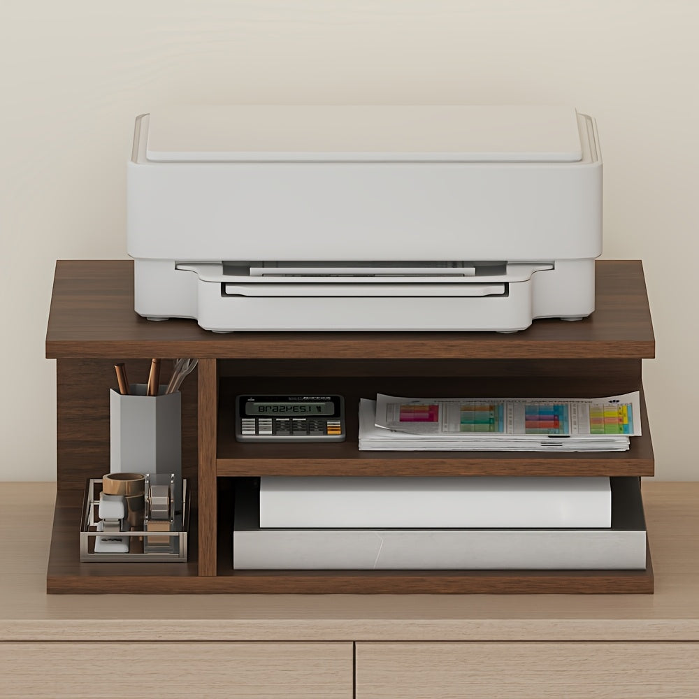 Desktop Storage Rack for Office, Suitable for A4 Paper And Stationery Organization, Ideal for Student Dorms And Home Use, Multi-Layer Storage Available in Various Colors, Easy And Practical, Also Serves As a Printer Riser