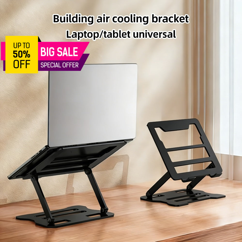 Adjustable Laptop Stand - Easy to Adjust Height, Tablet Stand, All Metal Desktop Stand, Multifunctional Universal Lifting Folding Phone Stand, Ergonomic Design, Ultra-Portable And Foldable - Universal