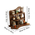 Multi-layer Light Luxury Solid Wood Desktop Coffee Cup Holder, Multi-functional Desktop Organizer, Perfume & Cosmetics Storage Rack, Freestanding Design, Compact And Practical, Decorates Your Space Beautifully