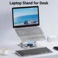 Adjustable Laptop Stand - Easy to Adjust Height, Tablet Stand, All Metal Desktop Stand, Multifunctional Universal Lifting Folding Phone Stand, Ergonomic Design, Ultra-Portable And Foldable - Universal