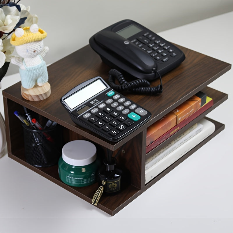 Desktop Storage Rack for Office, Suitable for A4 Paper And Stationery Organization, Ideal for Student Dorms And Home Use, Multi-Layer Storage Available in Various Colors, Easy And Practical, Also Serves As a Printer Riser