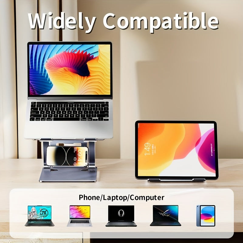 Multifunctional Laptop Folding Stand, Thickened And Foldable, No Sagging, Easy to Carry, Suitable for Mobile Phones, Laptops, And Tablets