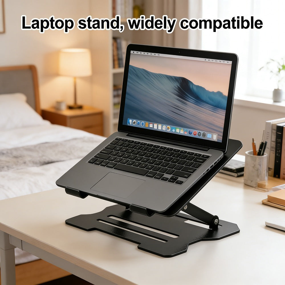 Adjustable Laptop Stand - Easy to Adjust Height, Tablet Stand, All Metal Desktop Stand, Multifunctional Universal Lifting Folding Phone Stand, Ergonomic Design, Ultra-Portable And Foldable - Universal